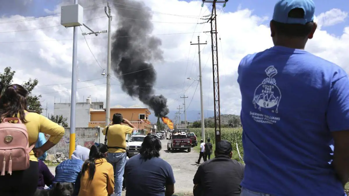 El viernes pasado una toma clandestina explotó en el municipio de Amozoc